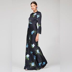 Sachin + Babi Embellished Alex Gown Night Sky Blue Oculata Size 22W